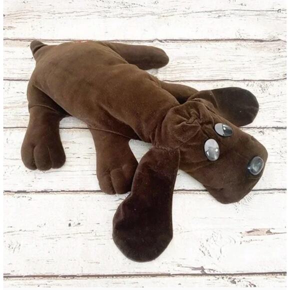 TONKA Vintage 1985 Pound Puppies Chocolate Brown Large Plush 22' - Picture 1 of 9